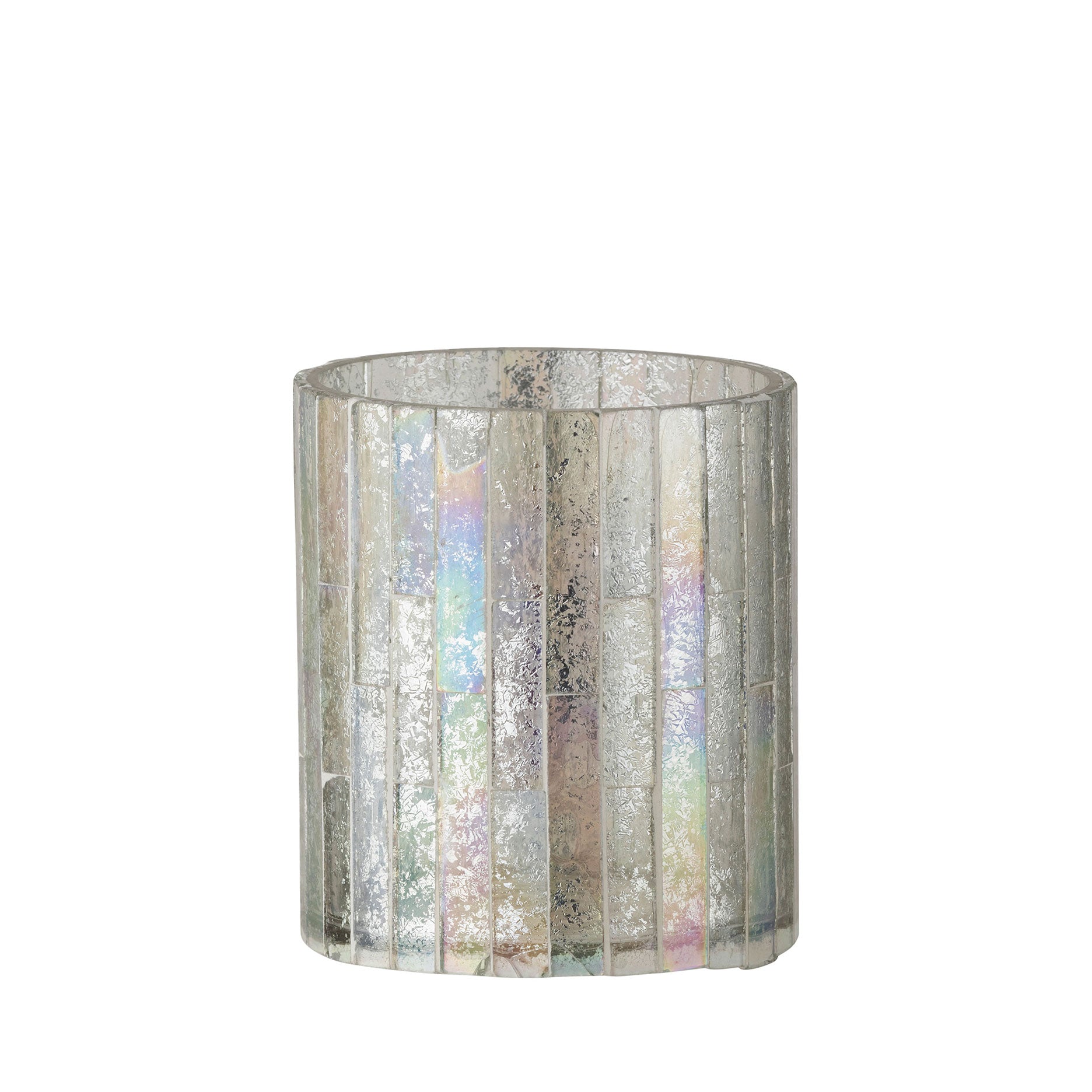 Mosaik-Teelichthalter H10 cm.
